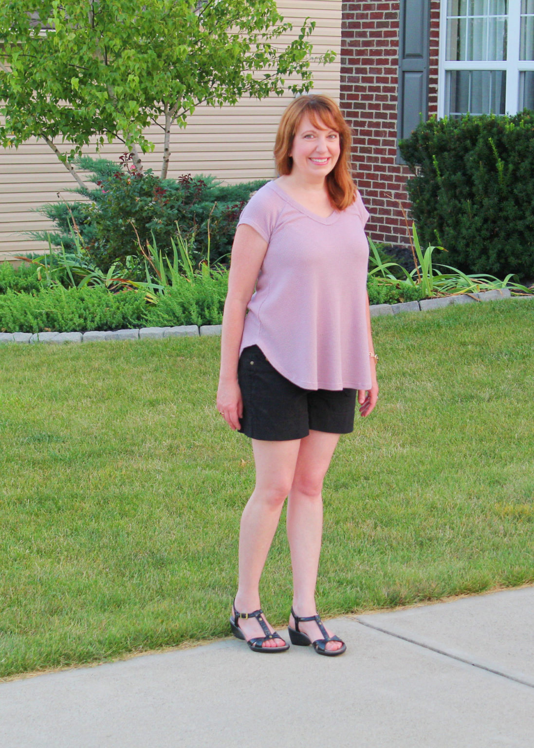 Knit Sweater and Black Shorts – Dressed in Faith