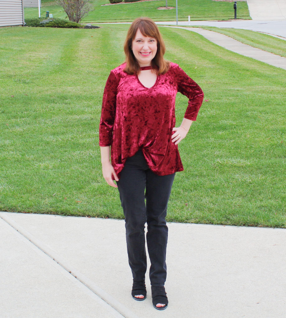 Crushed Velvet Top – Dressed in Faith