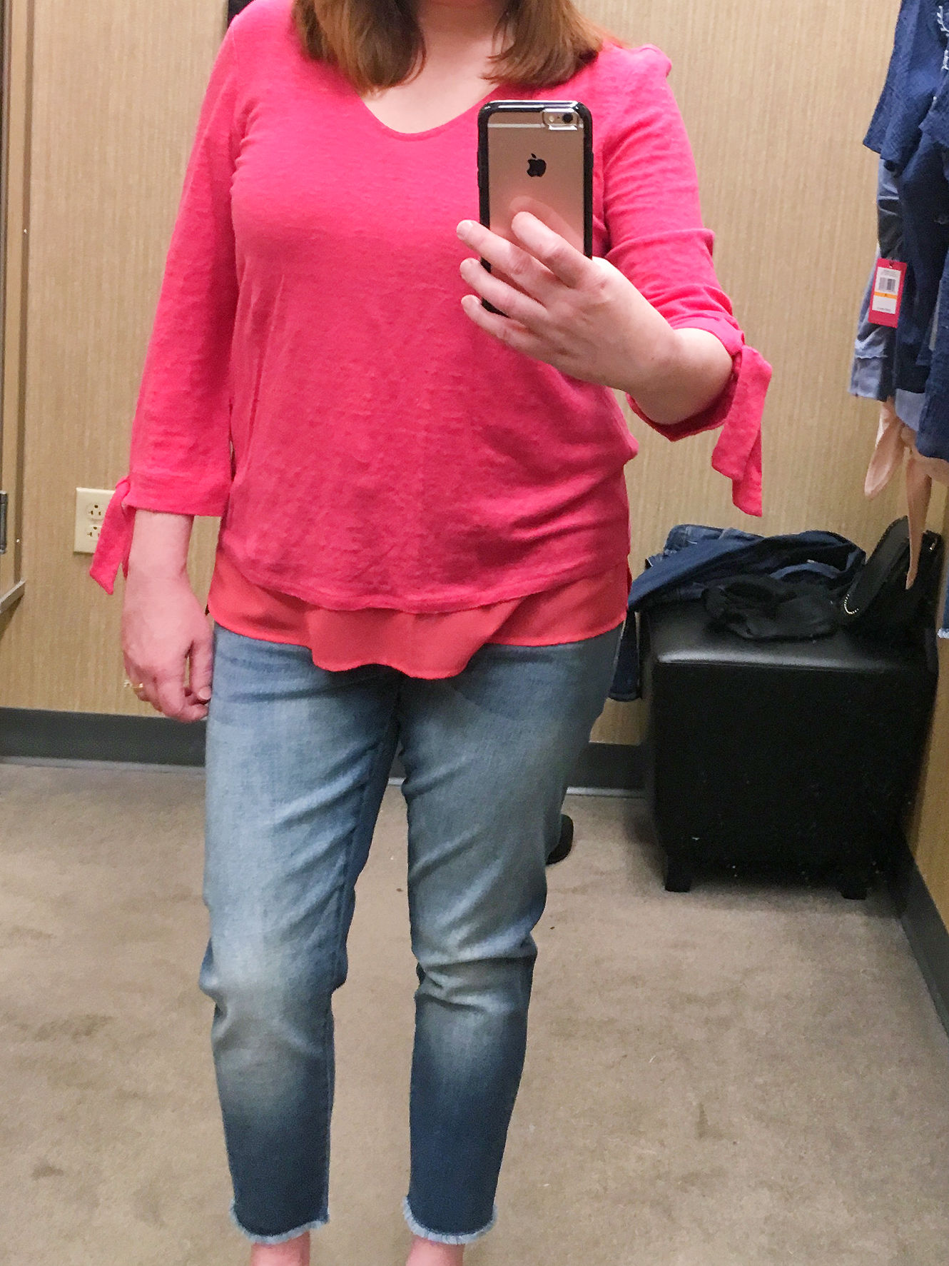 Dressing Room Diaries/Pink Tee/Spring Fashion