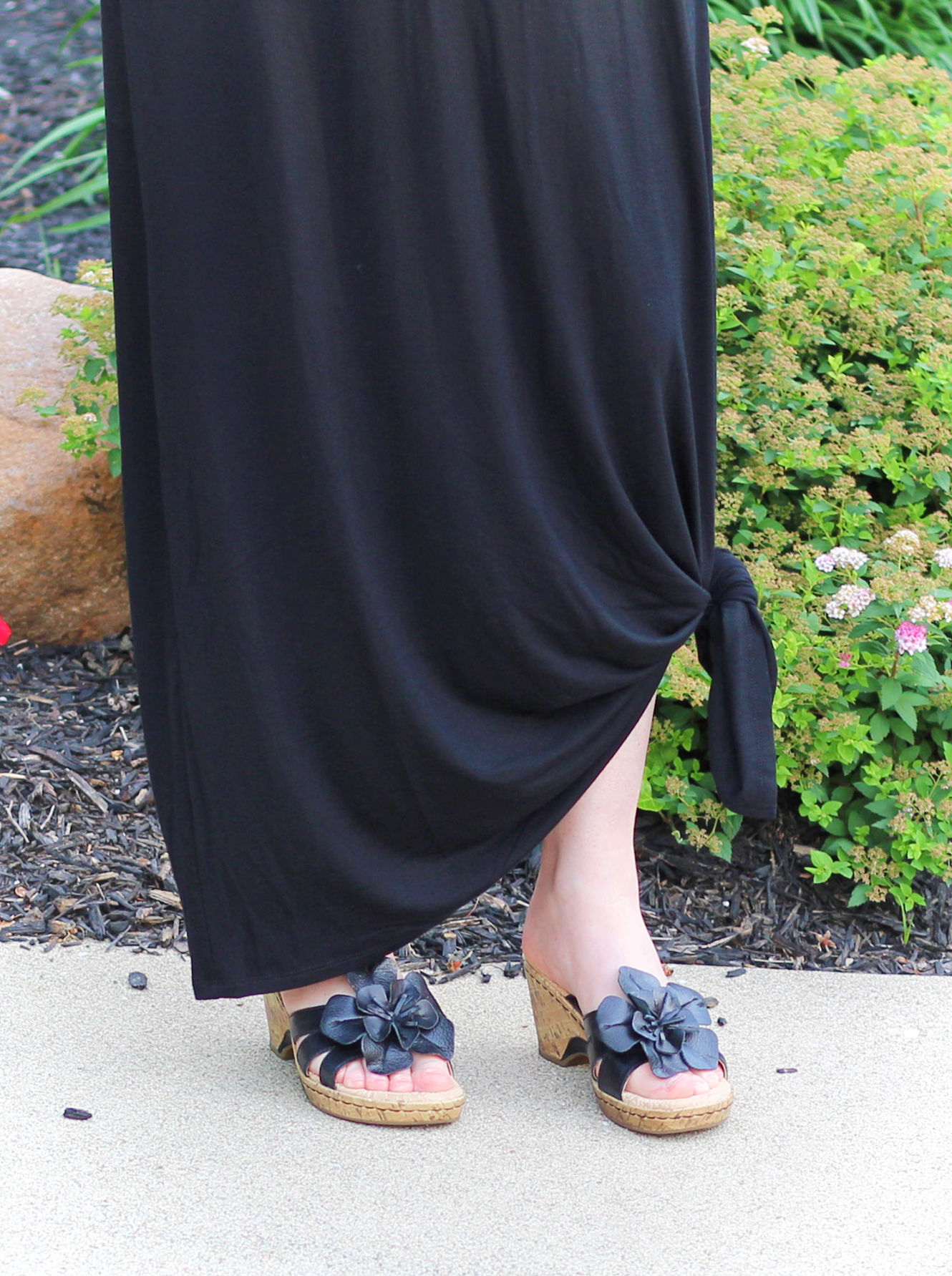 Black Maxi Dress #fashionover40