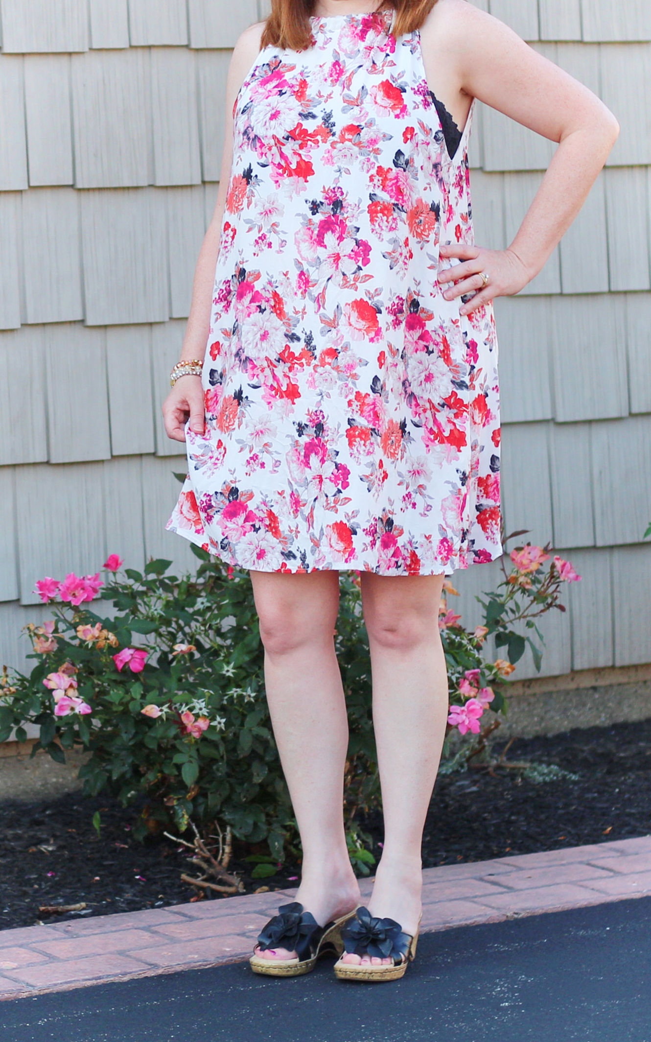 Floral Sundress #fashionover40 #summerfashion #summerdresses #sundresses #floraldress