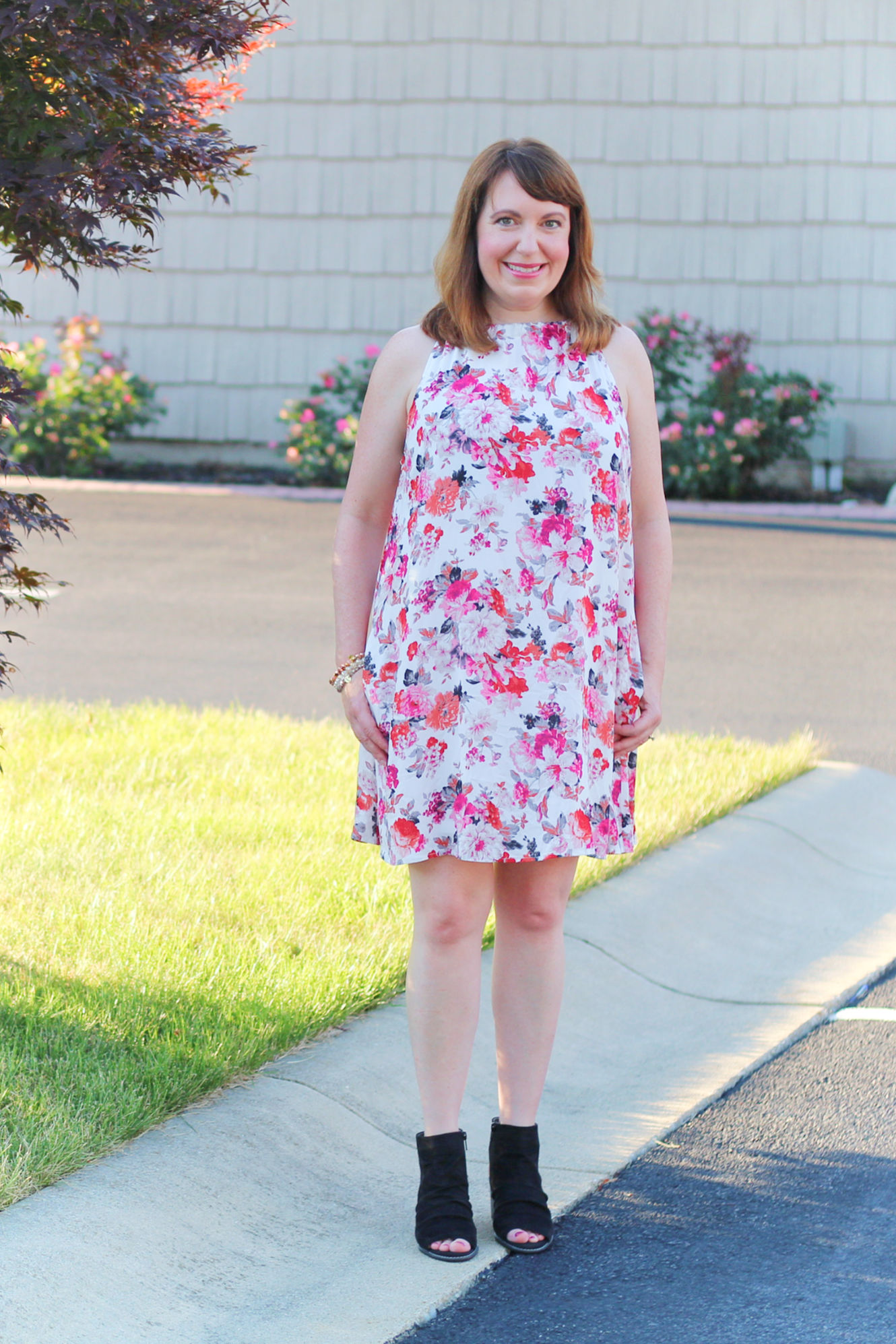 Floral Sundress #fashionover40 