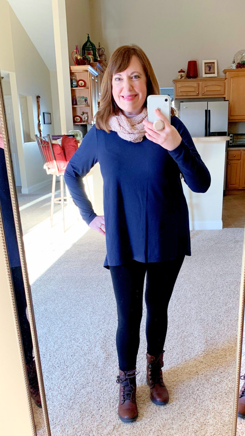 Blue Tunic & Leggings 3 Ways – Dressed in Faith