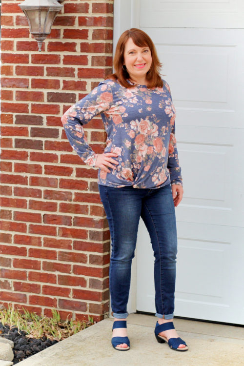 Floral Twist Top – Dressed in Faith