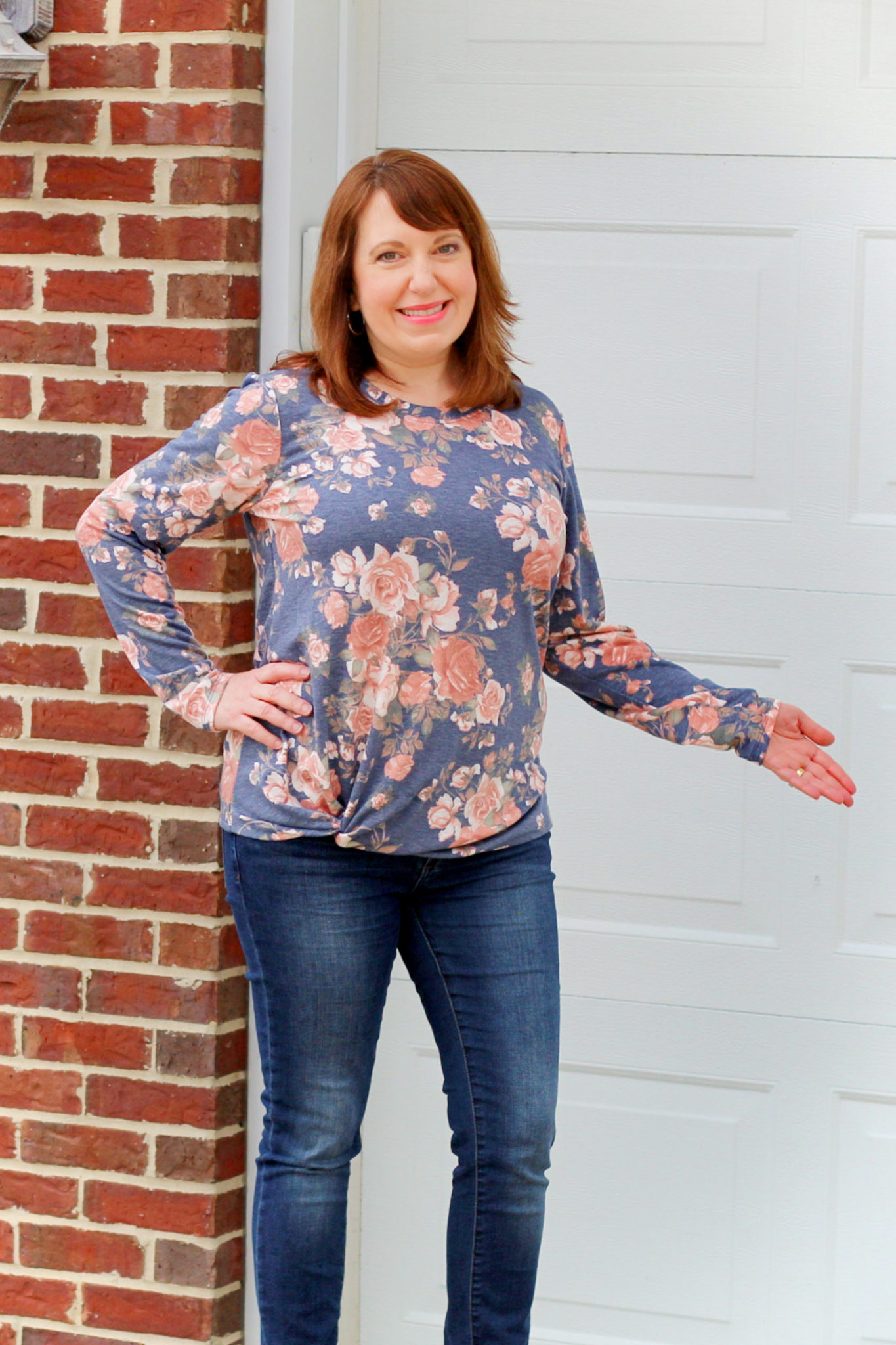 Floral Twist Top – Dressed in Faith