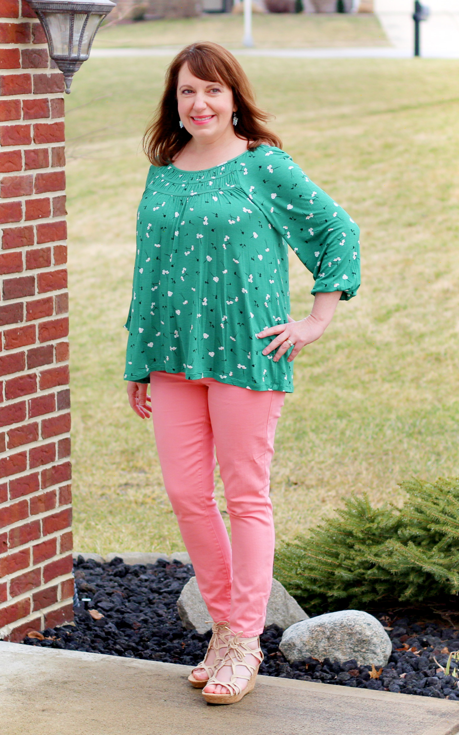 Dianna Miller Styling A Green Peasant Top