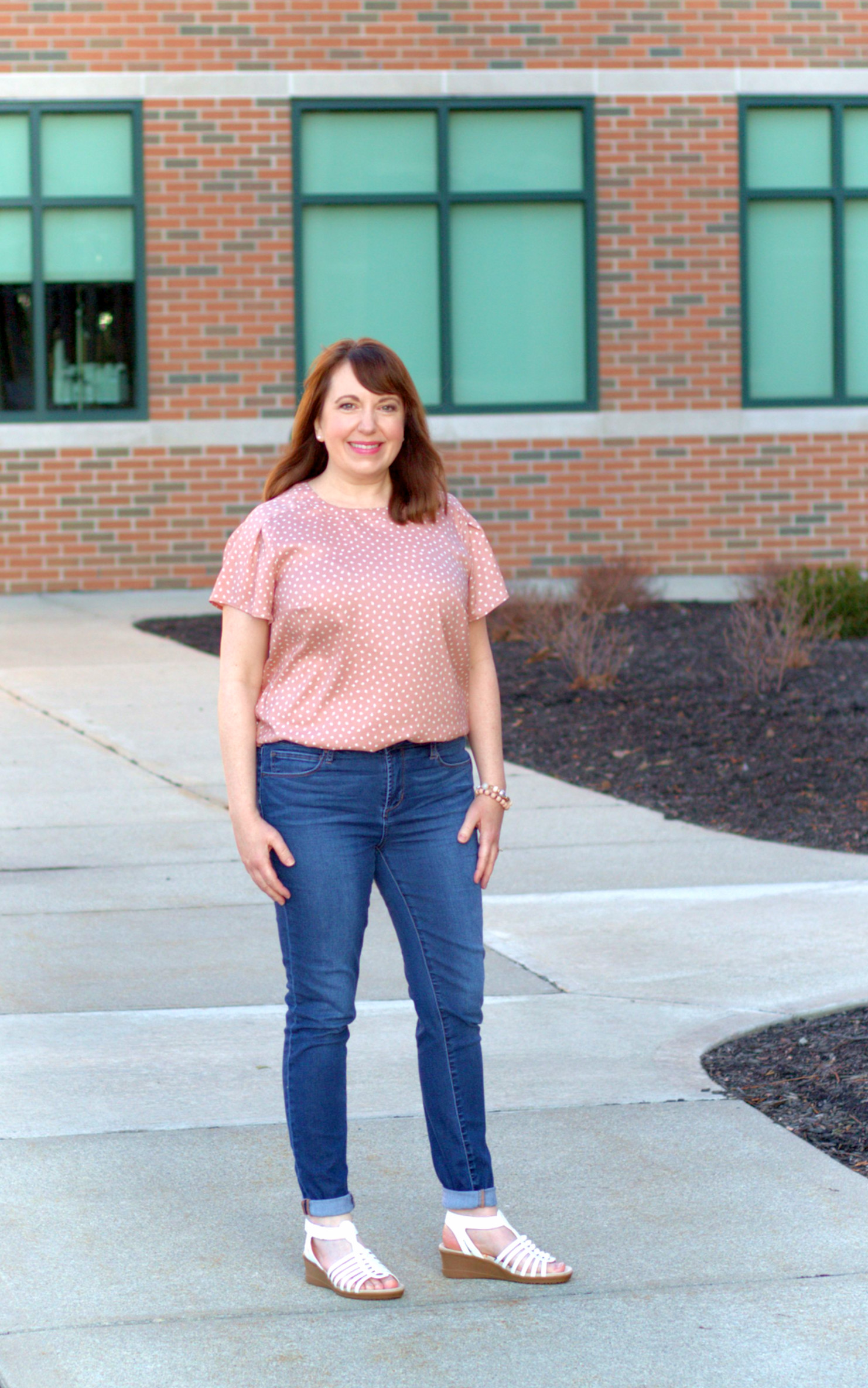 Dianna Miller In An Ann Taylor Pink Top