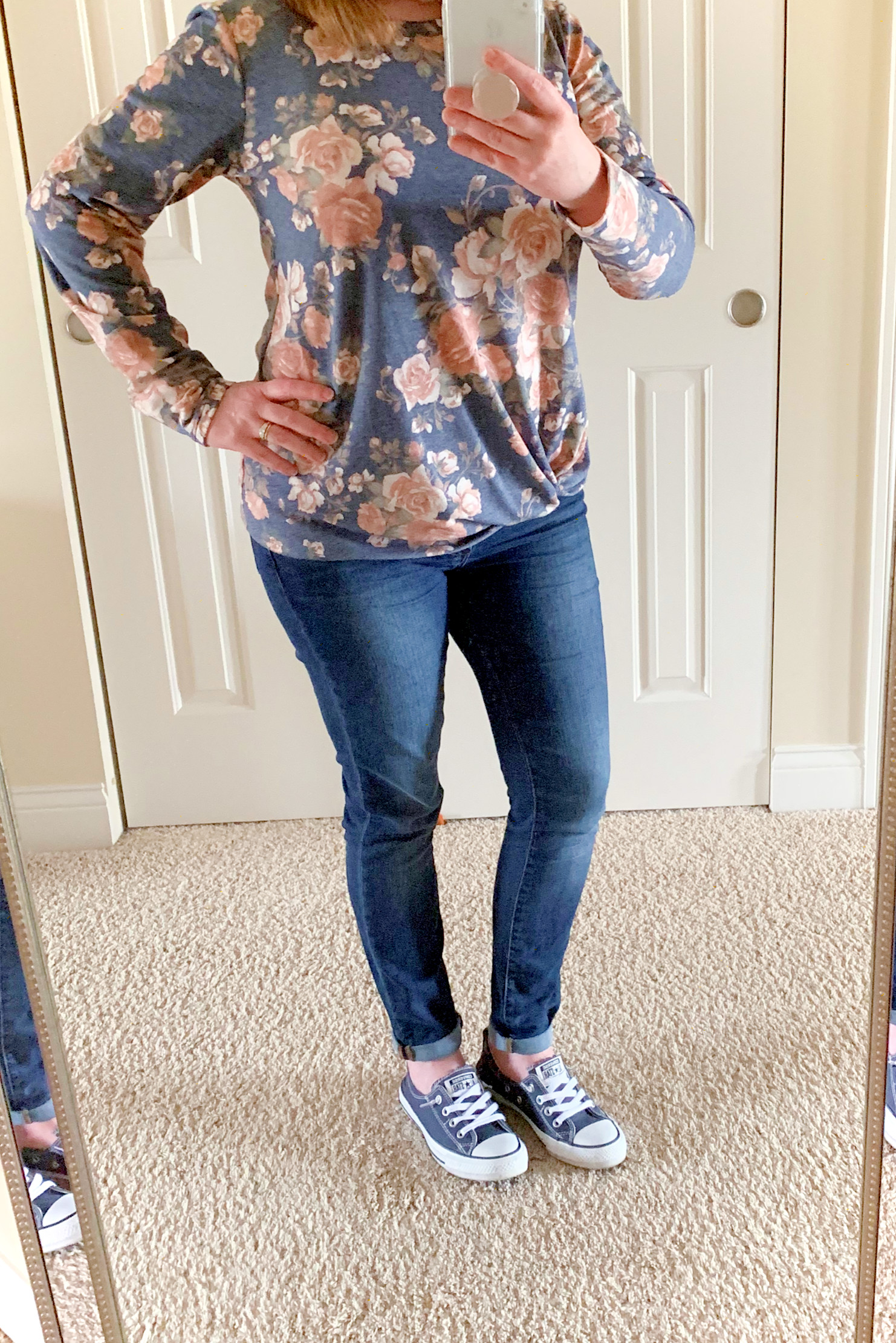 Spring Outfit With Converse Sneakers