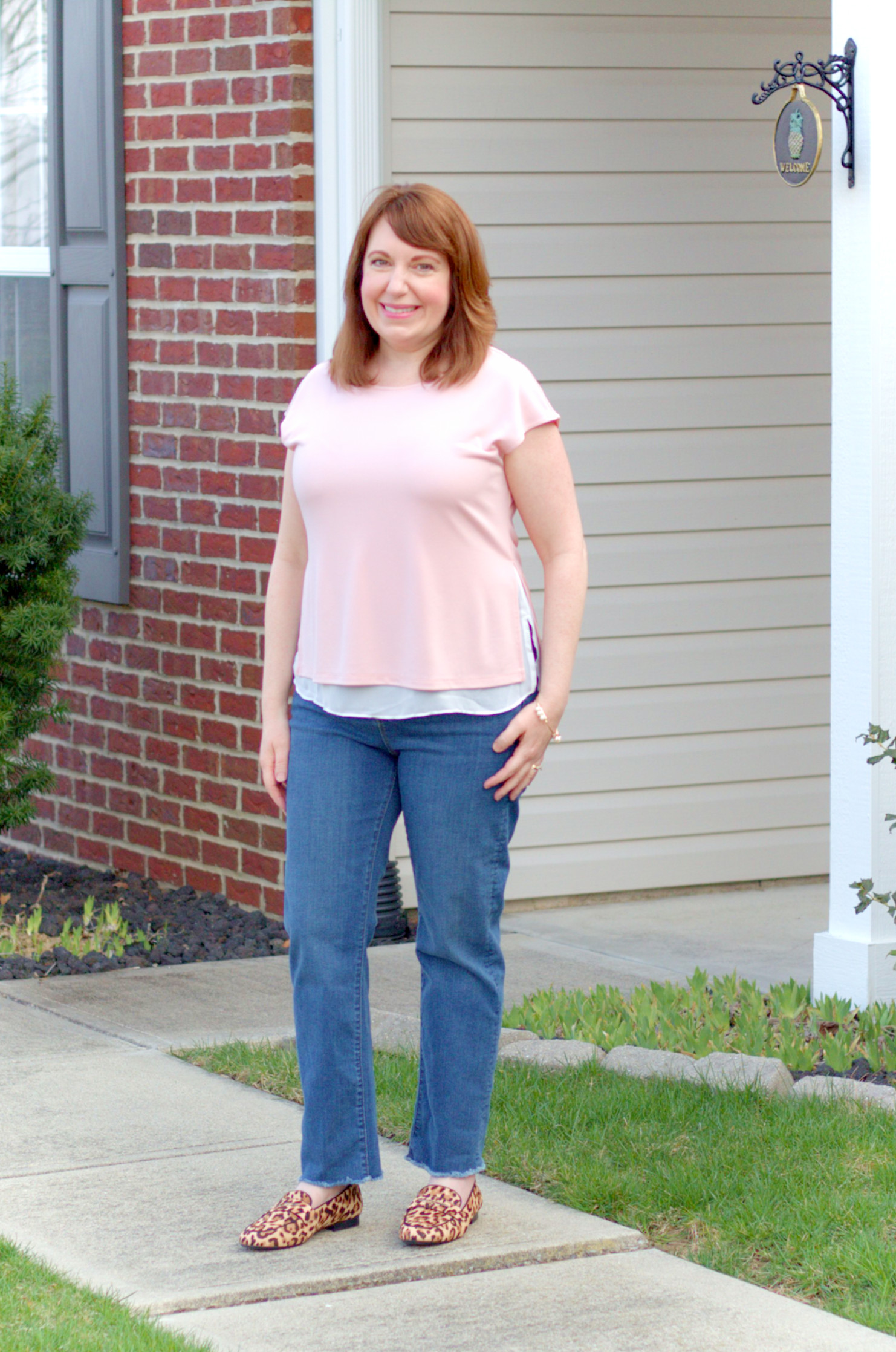 Spring Outfit Featuring Pink & Lopard Print