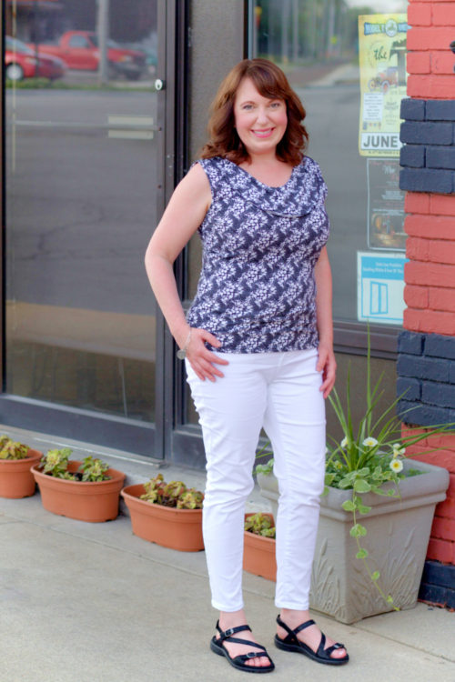 Black & White Top - Dressed in Faith