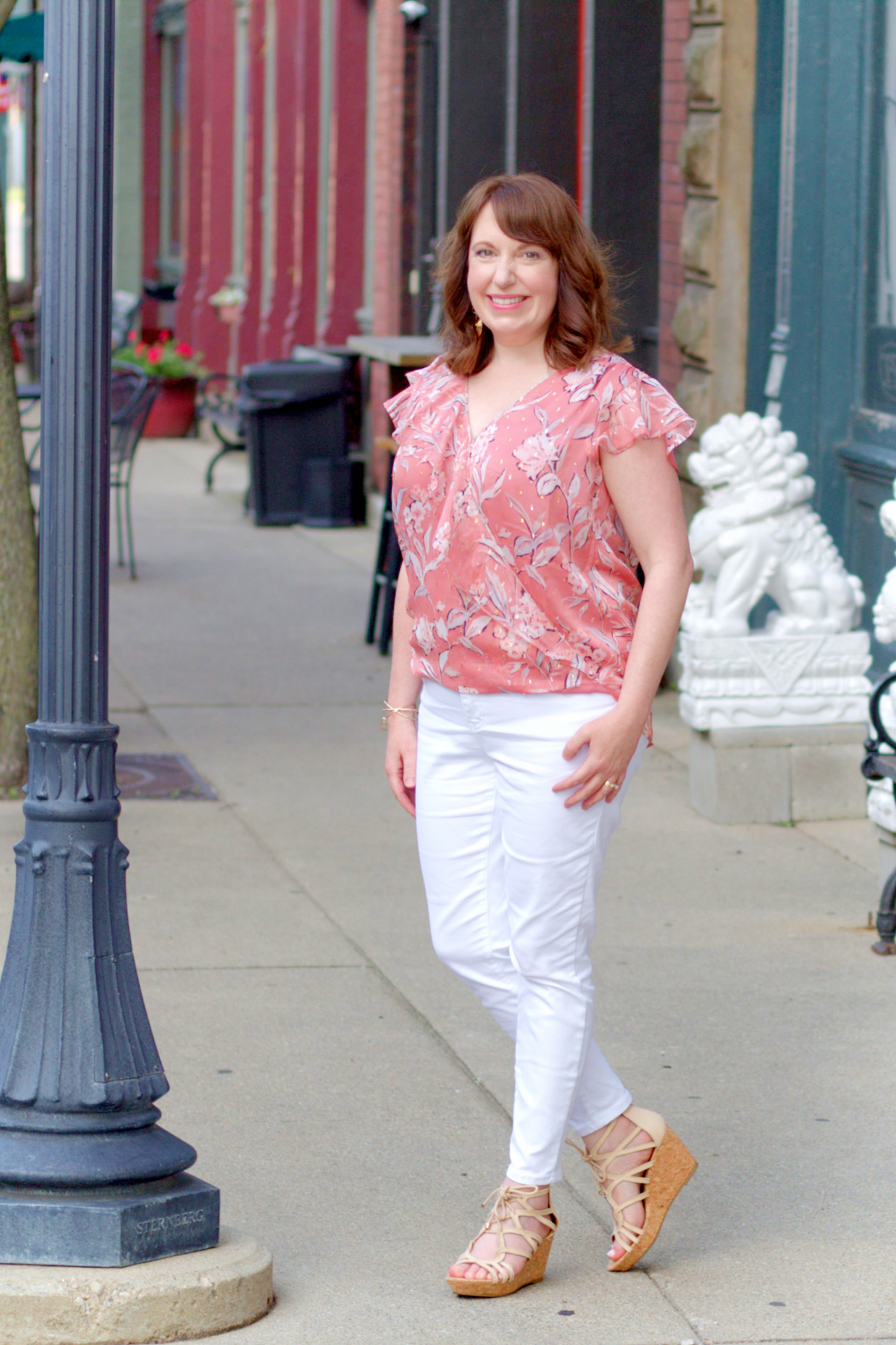 Coral Wrap Top – Dressed in Faith