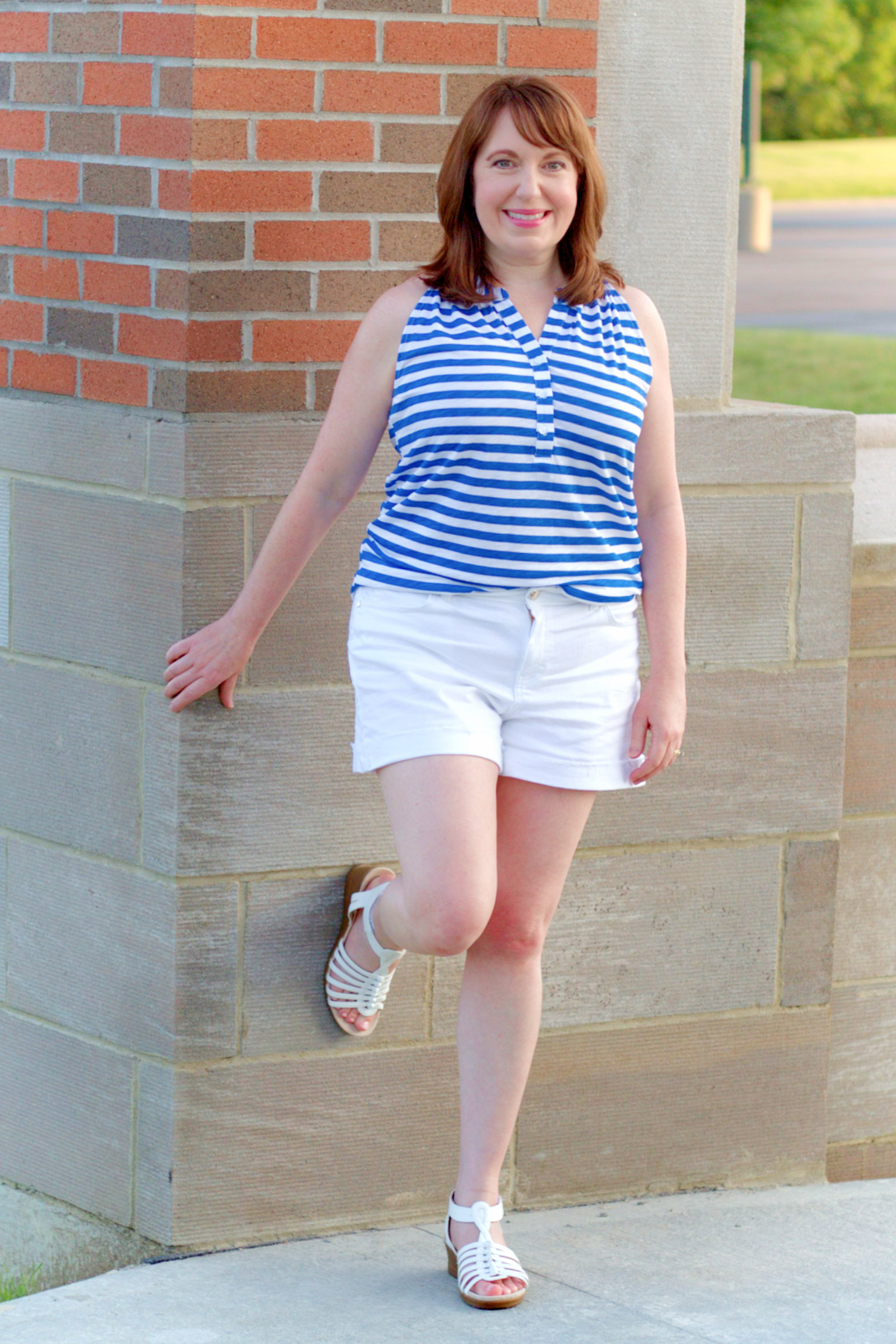 Stripe Henley Tank Top – Dressed in Faith