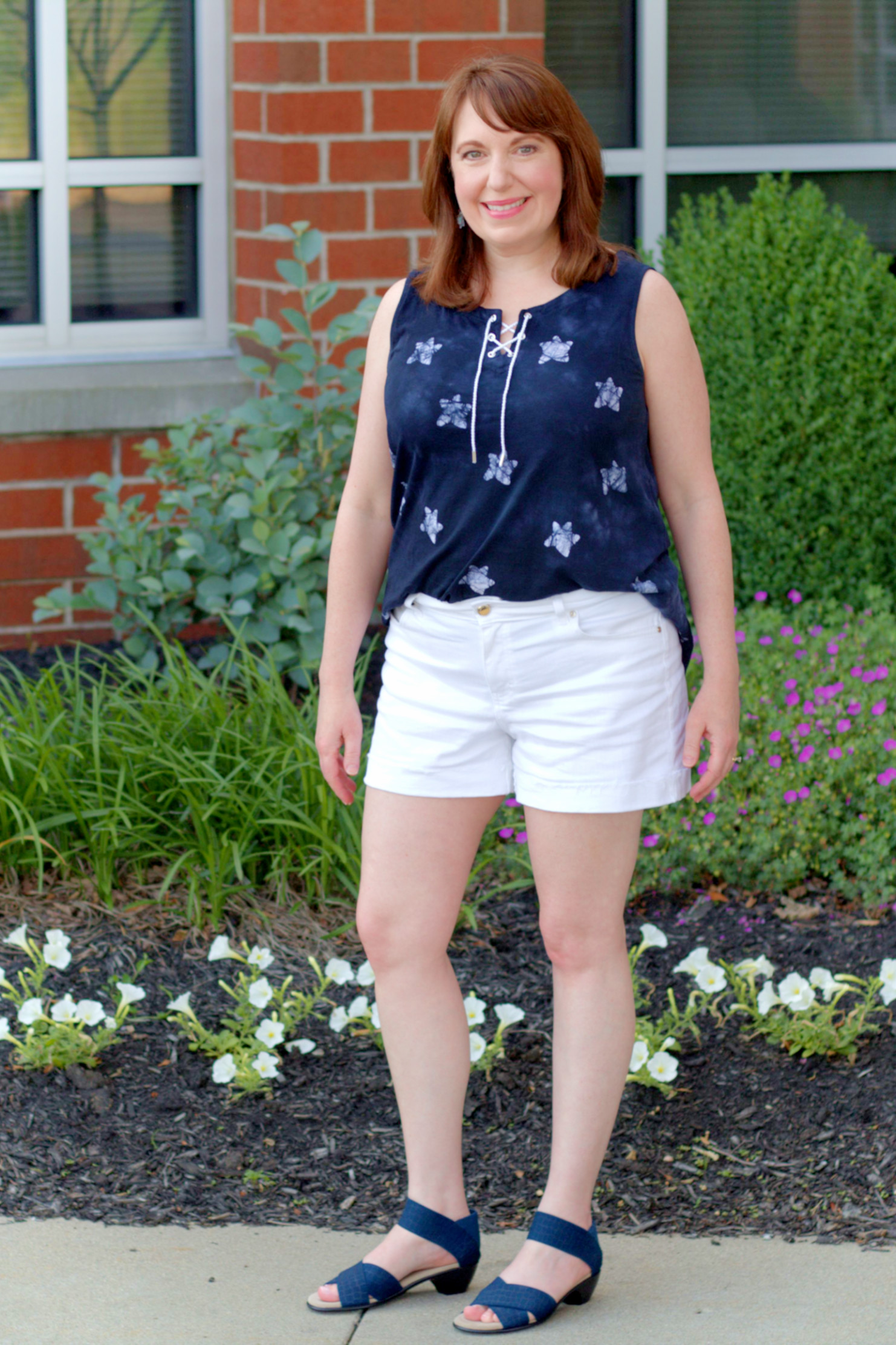 Dianna Dressed In 4ht Of July Outfit