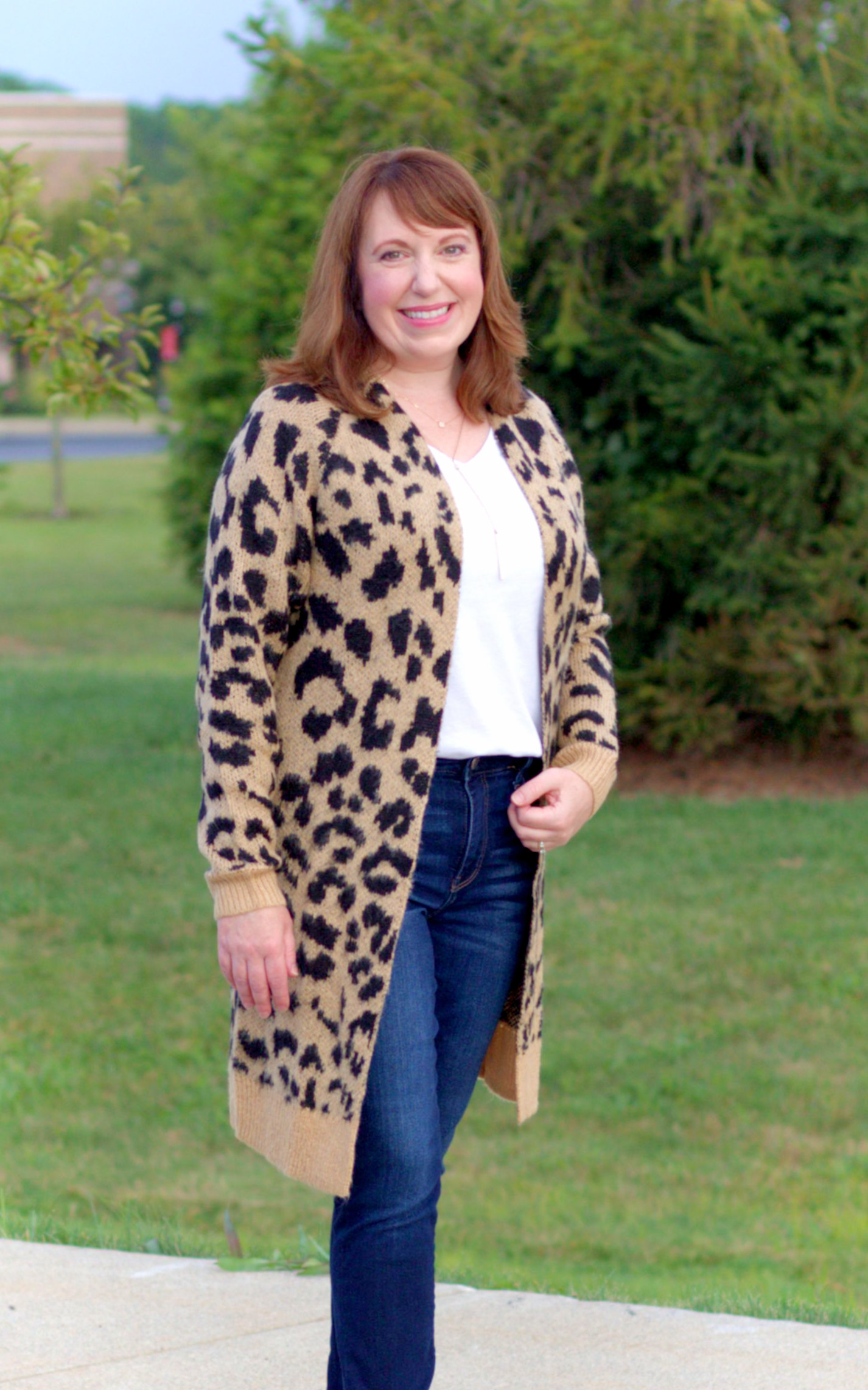Long Leopard Cardigan - Dressed in Faith