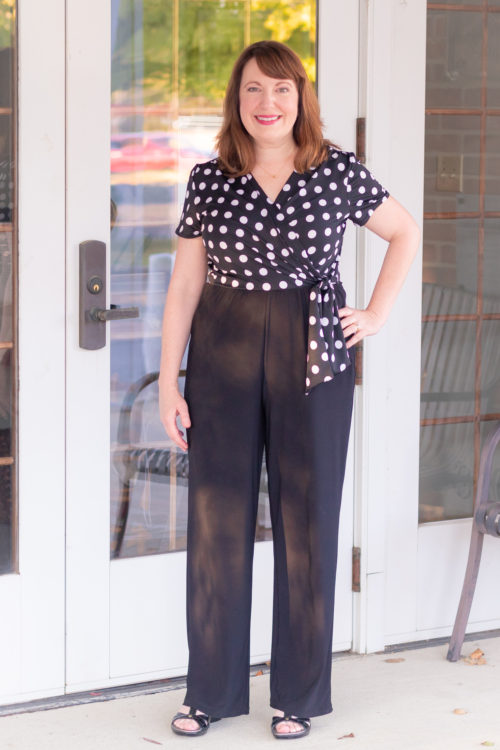 Black & White Jumpsuit – Dressed in Faith