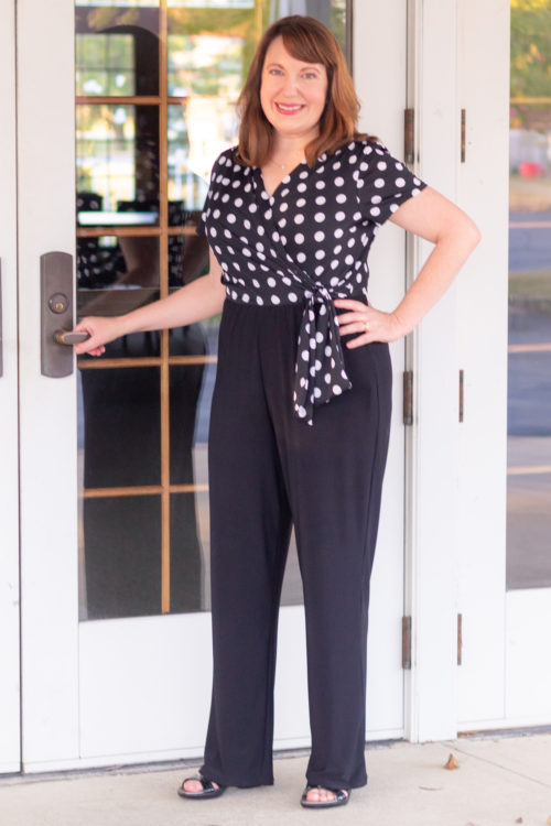 Black & White Jumpsuit – Dressed in Faith