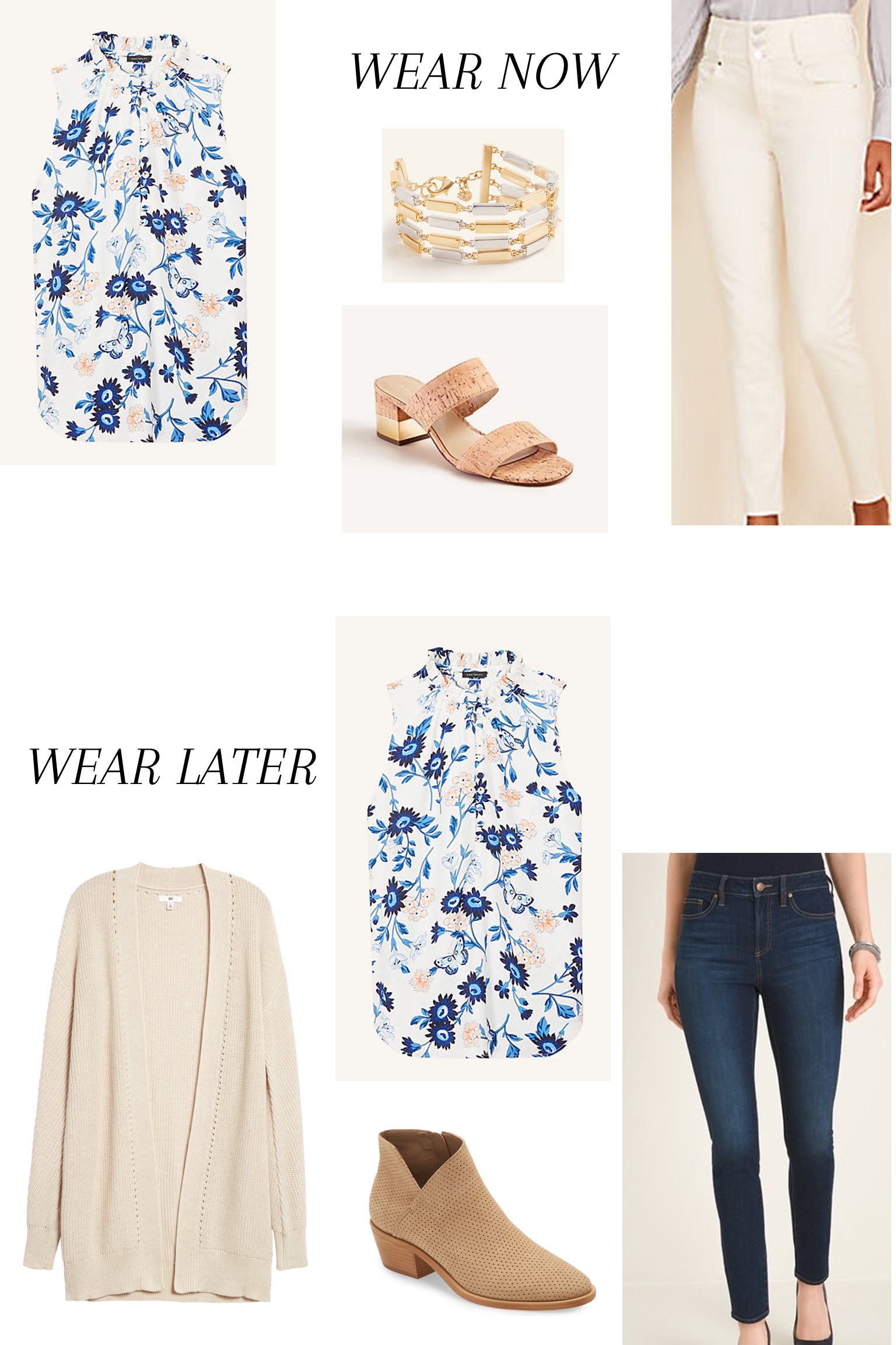 Floral Blouse Outfits for Now & Fall