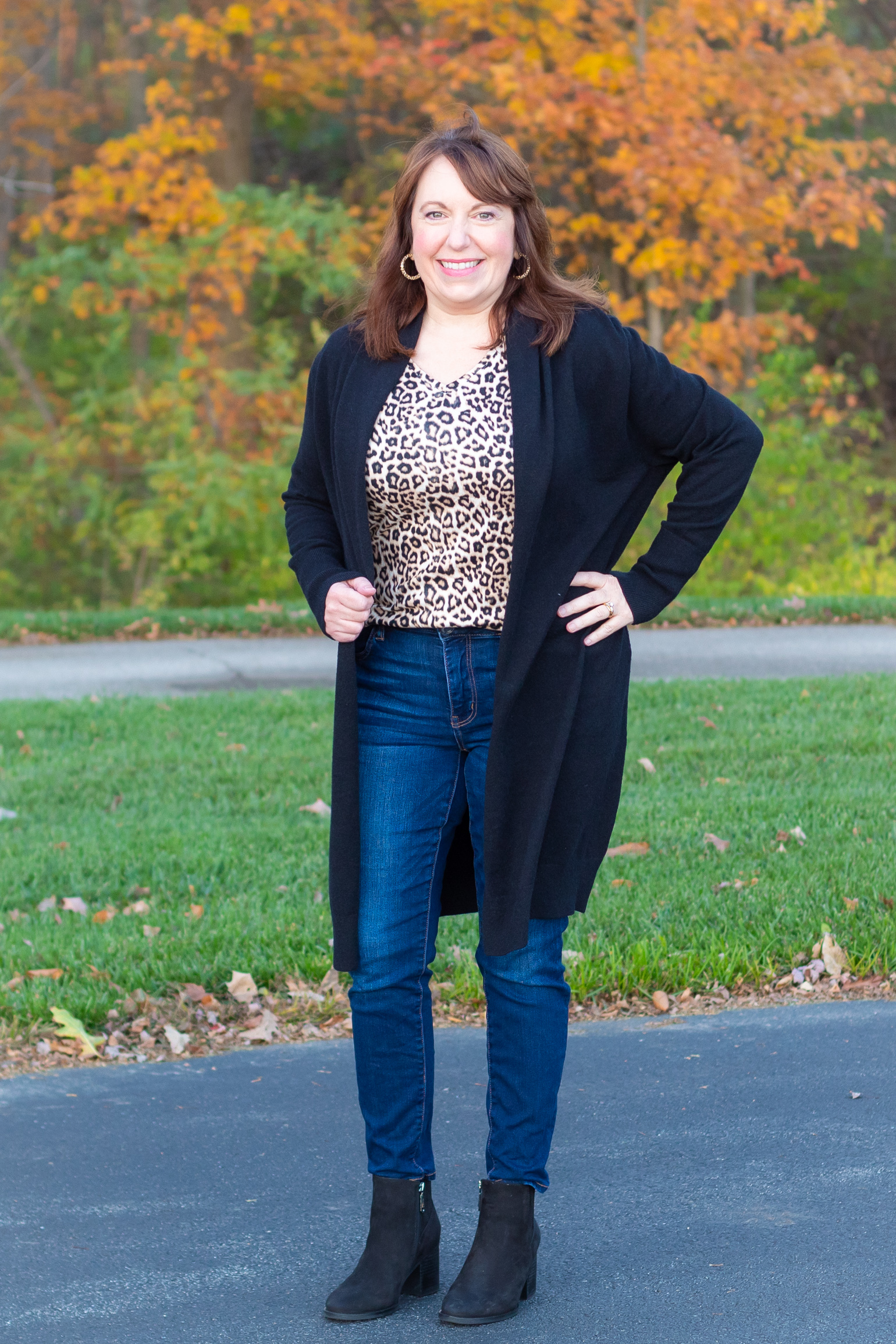 Fall Outfit Featuring Animal Print