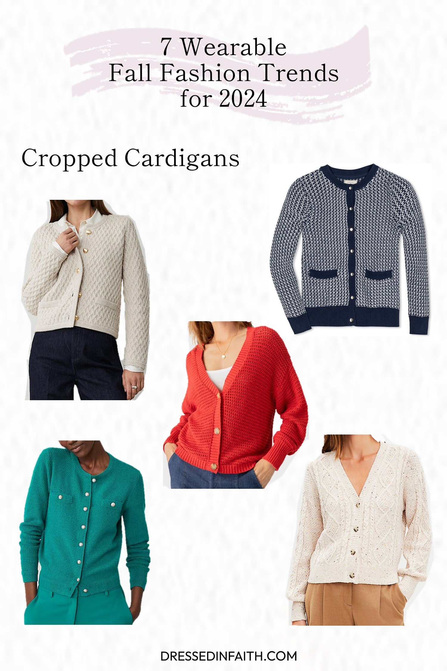 Cropped Cardigans Fashion Trend