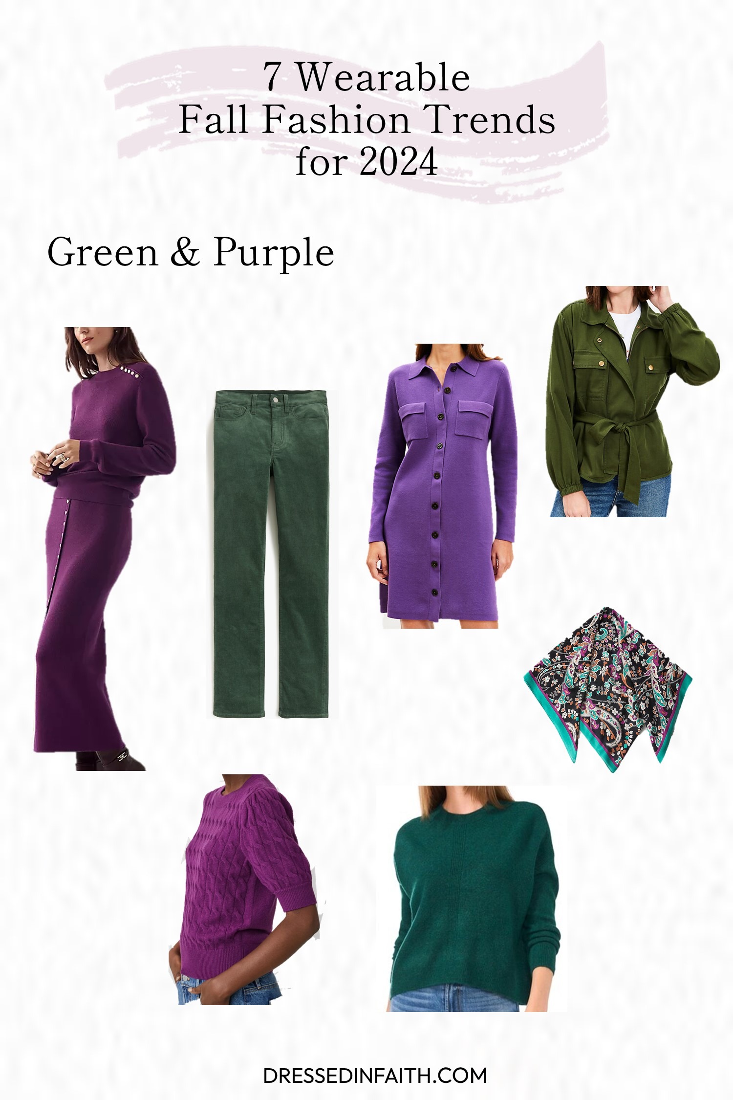 Green & Purple Fashion Trend