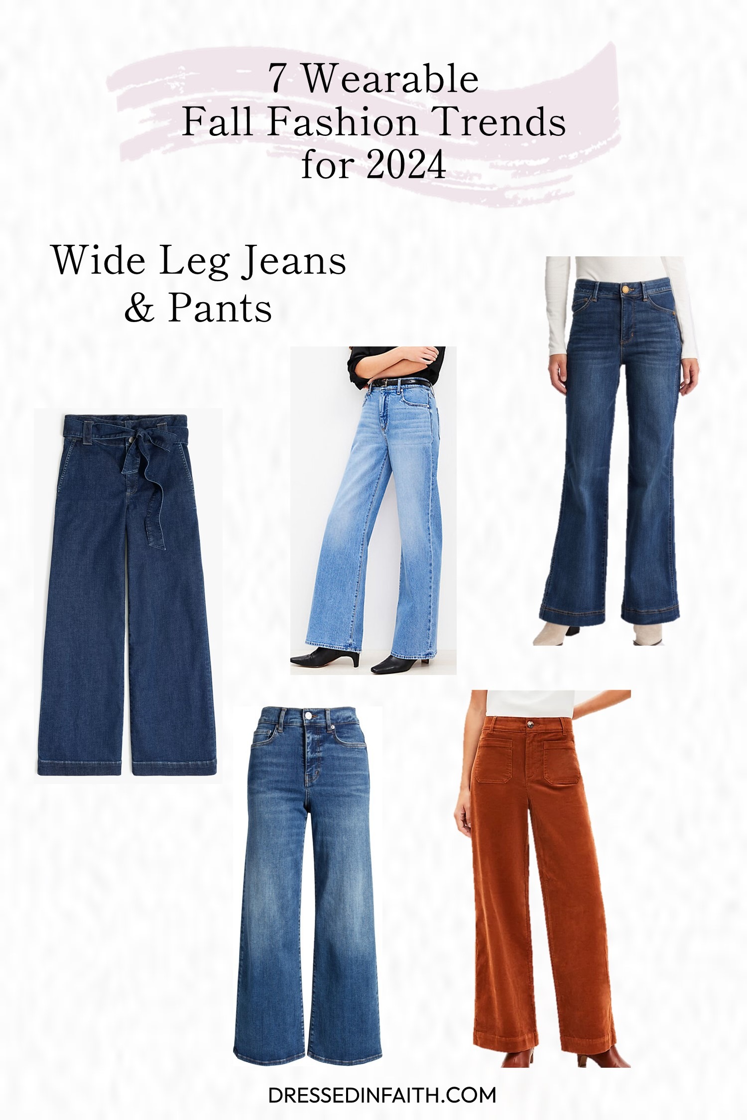 Wide leg Jeans & Pants Fashion Trend