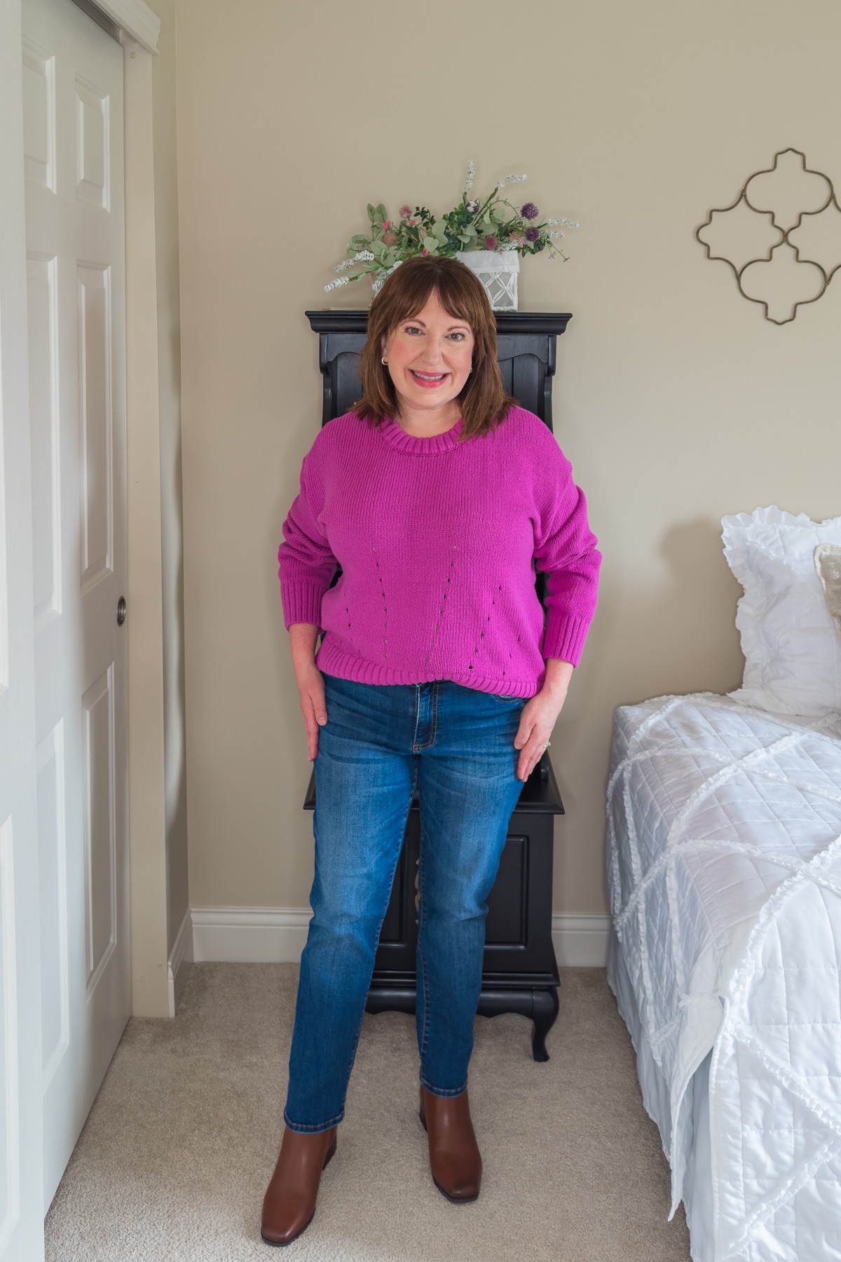 Pretty in Pink Pointelle Sweater